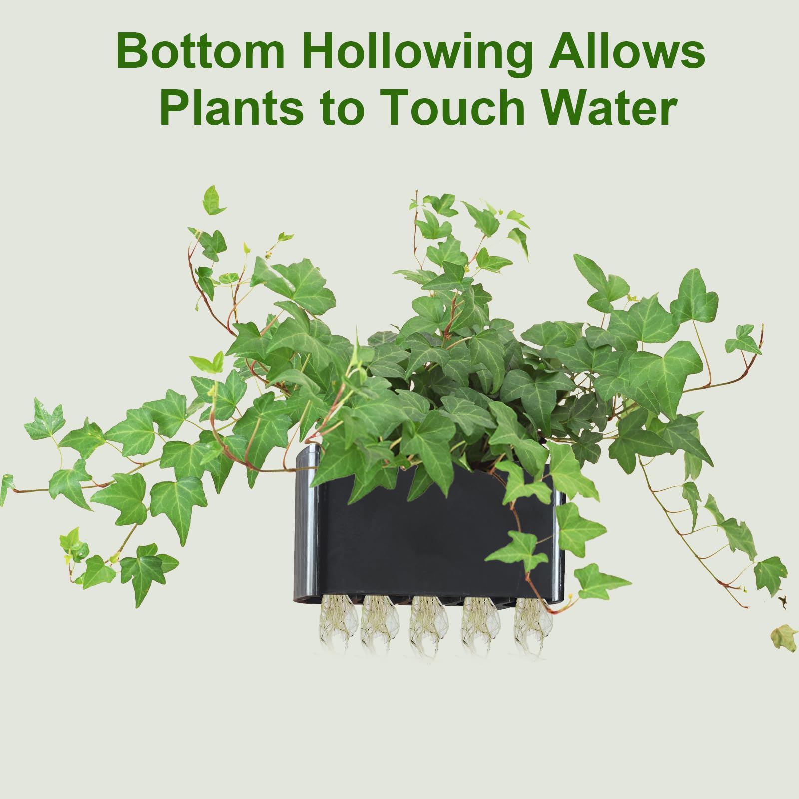 GLEFLE aquarium plant holder durable plastic ensures long lasting aquarium aesthetic