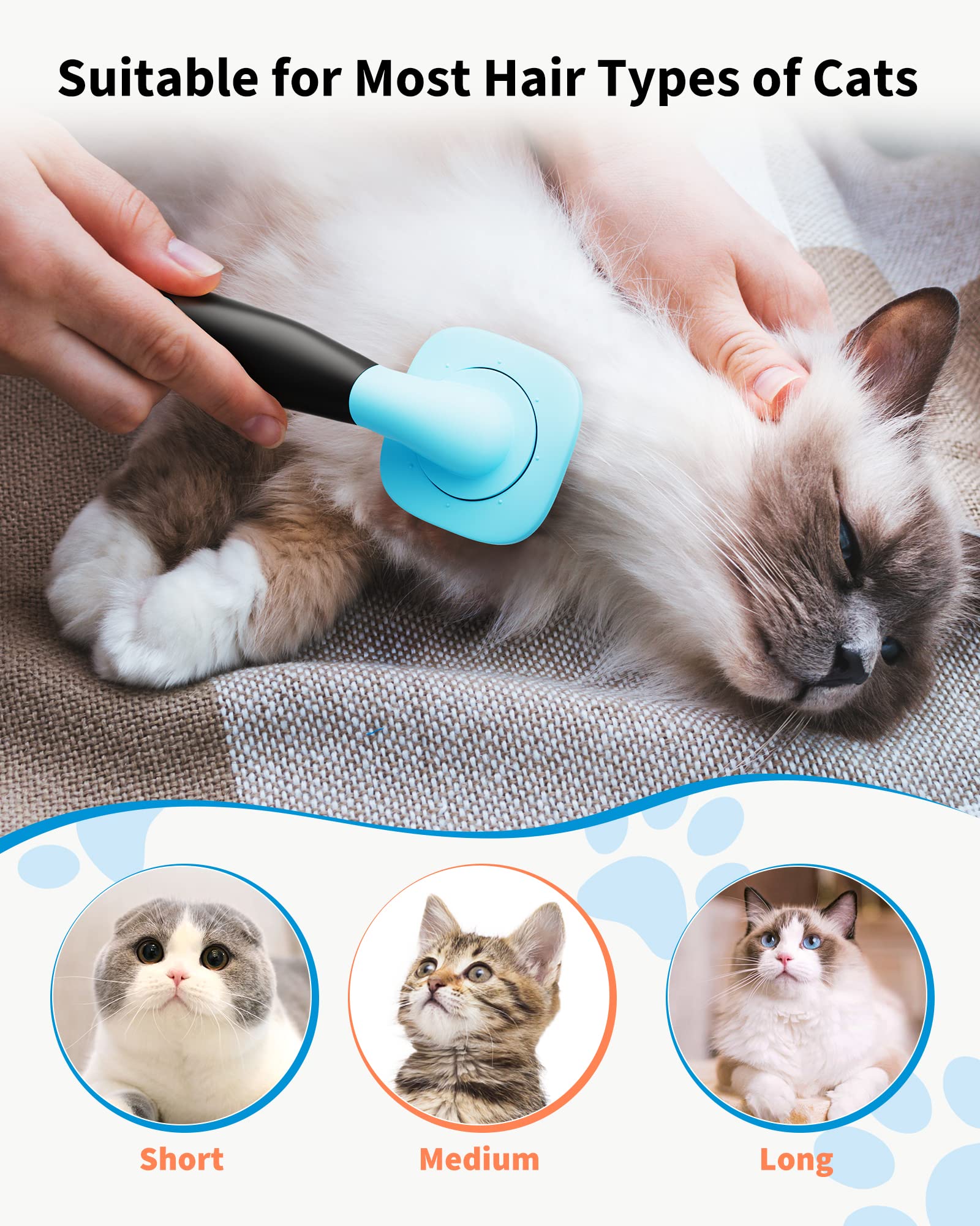Glendan slicker brush removes mats and loose undercoat on pets.
