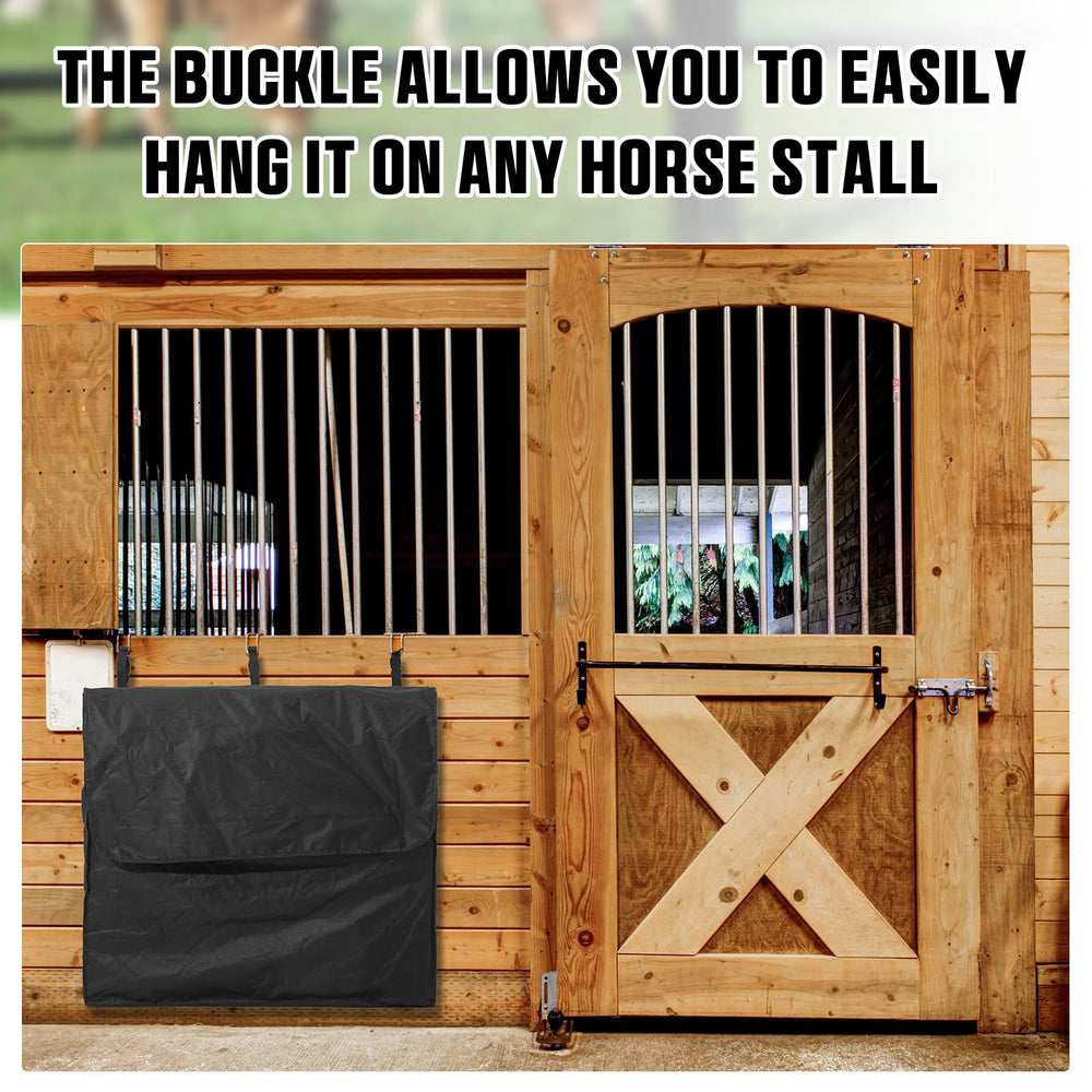 GliCraft storage-bag adjustable-buckle-straps offer versatile hanging on different stall setups.