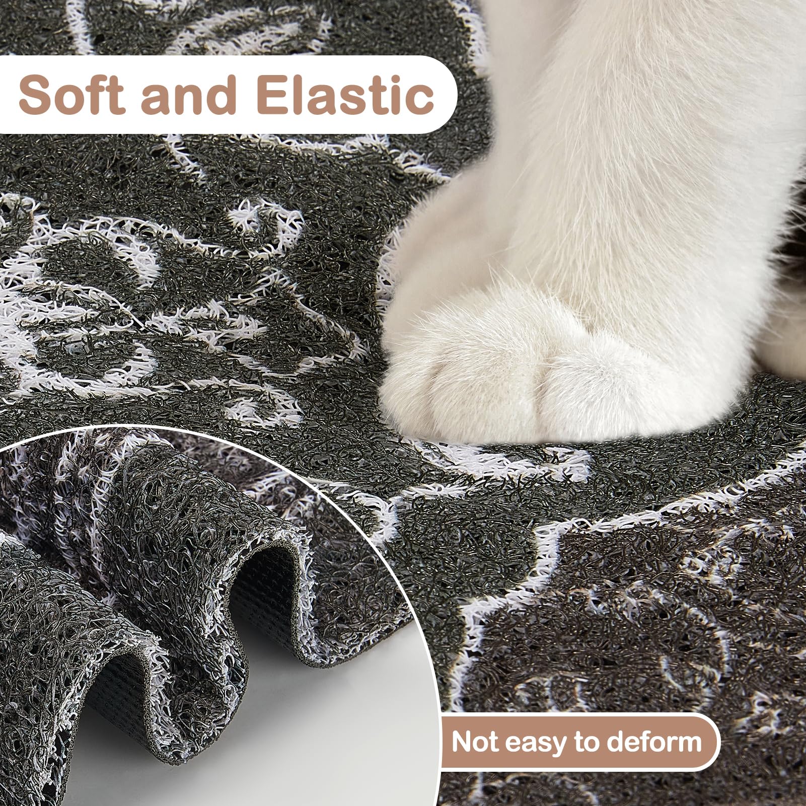 Glittme cat litter mat easy-cleaning demo with vacuum or rinse