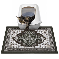 Glittme cat litter mat front view showing 24x15 size for tidier floors