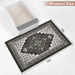 Glittme cat litter mat pattern design blends with home decor