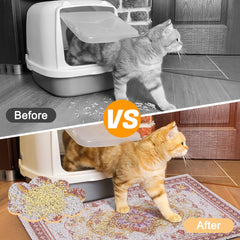 Glittme soft PVC mat offers a cushioned paw feel for cats.