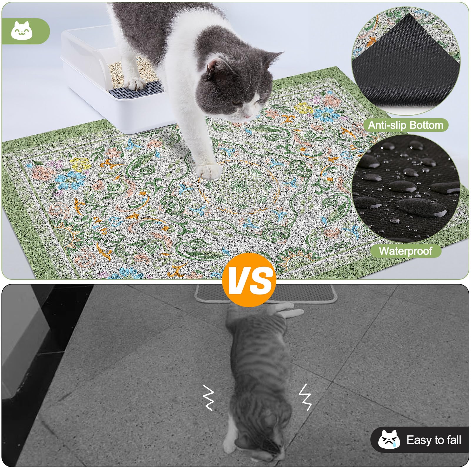 Glittme waterproof bottom layer prevents floor spills and urine leakage.