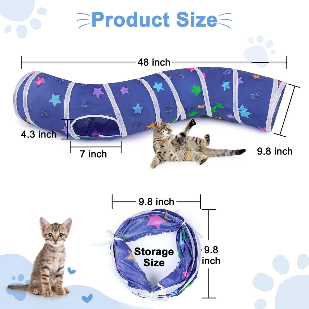 Glittme Cat Tunnel foldable storage for quick setup and packing.