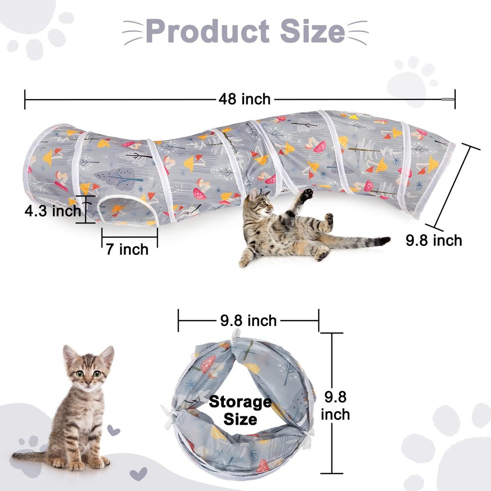 Glittme Cat Tunnel interactive play space promotes exploration and exercise.