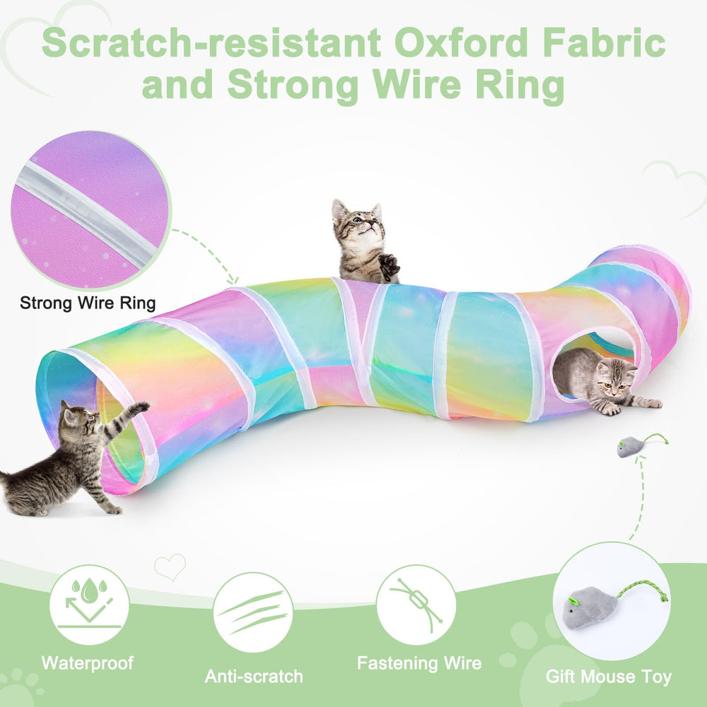 Glittme Cat Tunnel is travel-friendly and easy to pack for trips.
