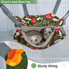 Glittme Ferret Hammock deep-tunnel design encourages hide-and-seek exploration.