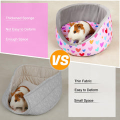 Glittme guinea pig bed machine washable fabric simplifies cleanup after adventures.