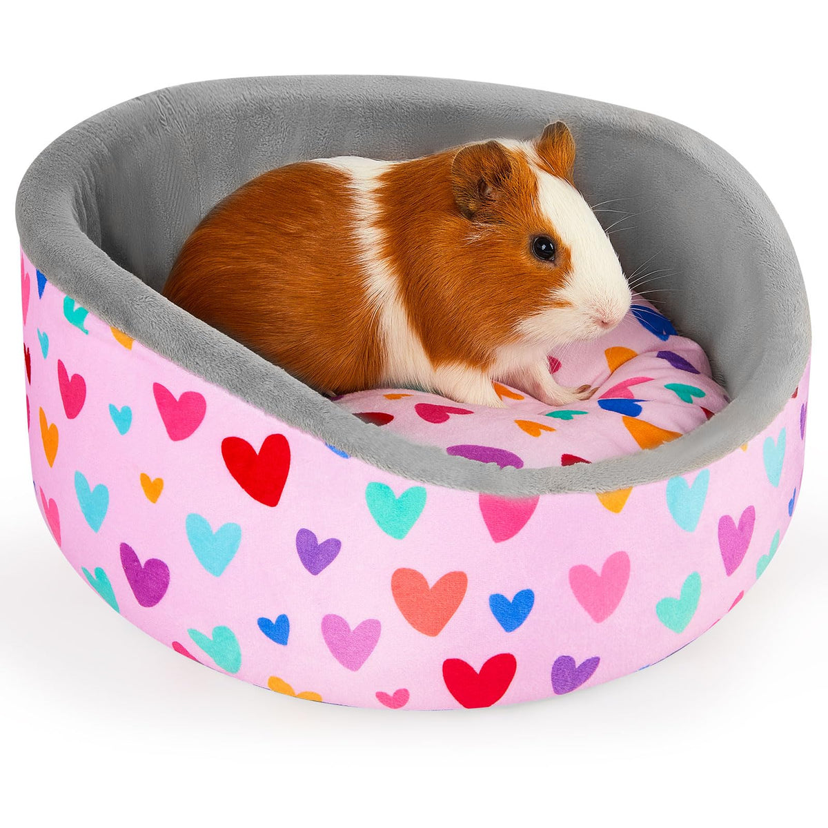 Glittme guinea pig bed soft cushion offers cozy warmth for naps.