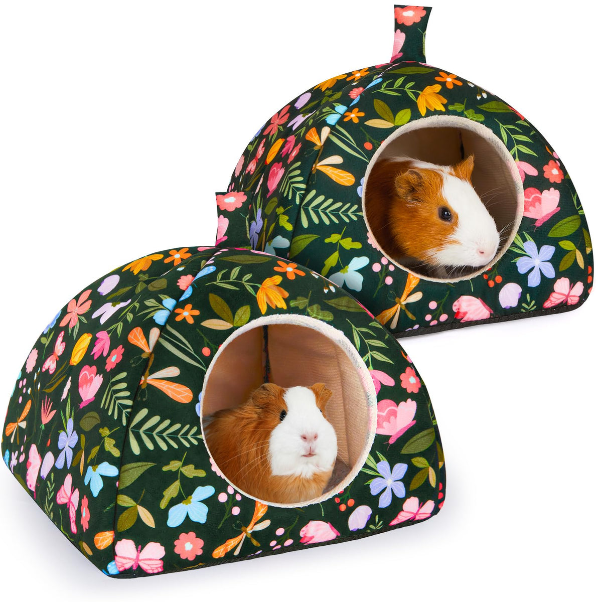 Glittme Guinea Pig Hideout 2Pack front view shows cozy private retreat.