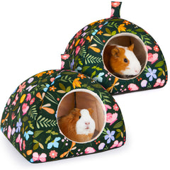 Glittme Guinea Pig Hideout 2Pack front view shows cozy private retreat.