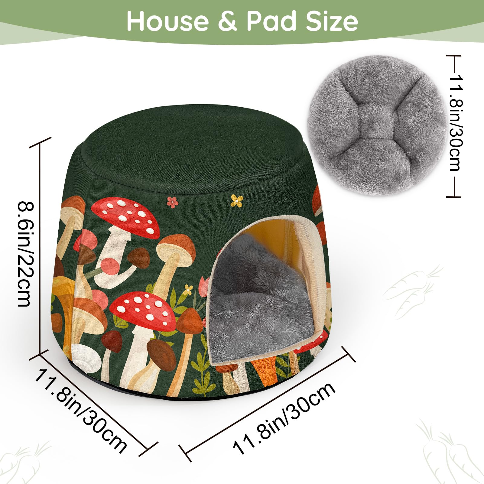 Glittme Guinea Pig Hideout cartoon pattern adds playful charm and exploration cues.
