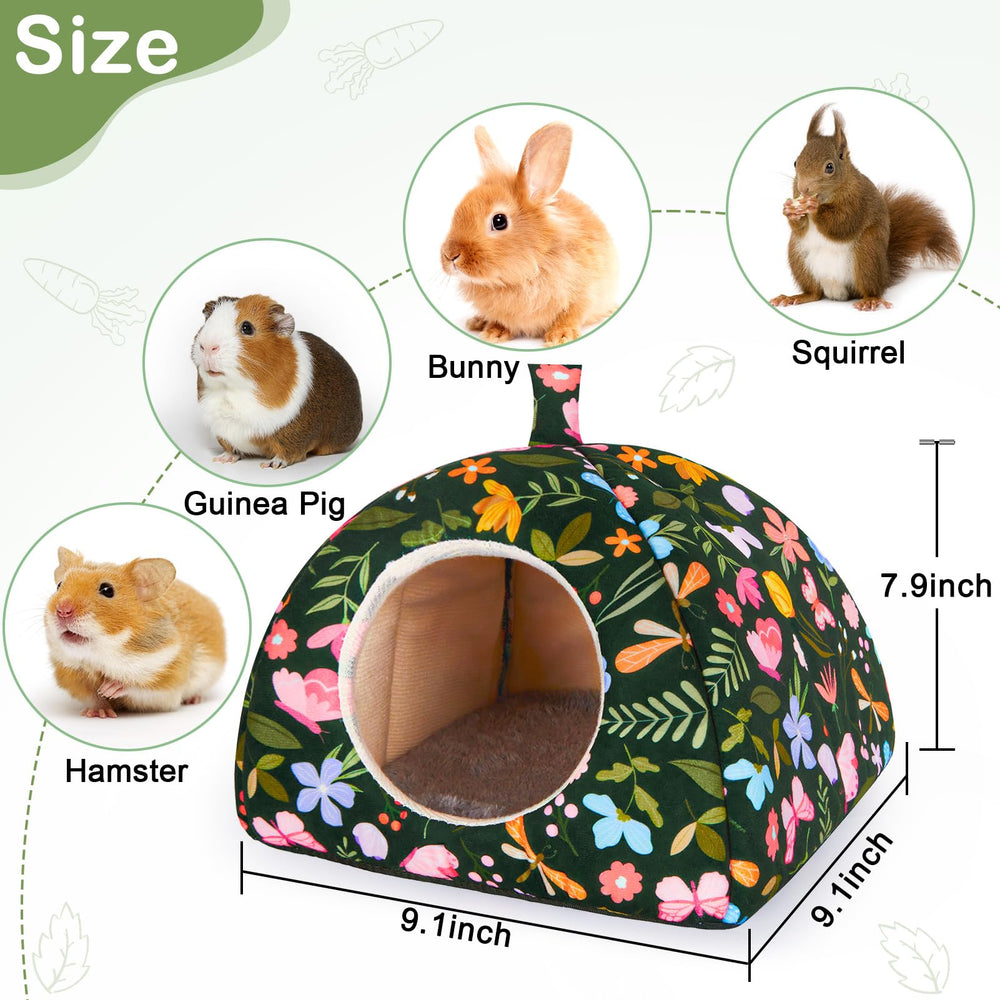 Glittme Guinea Pig Hideout removable cover demonstrates easy washing.