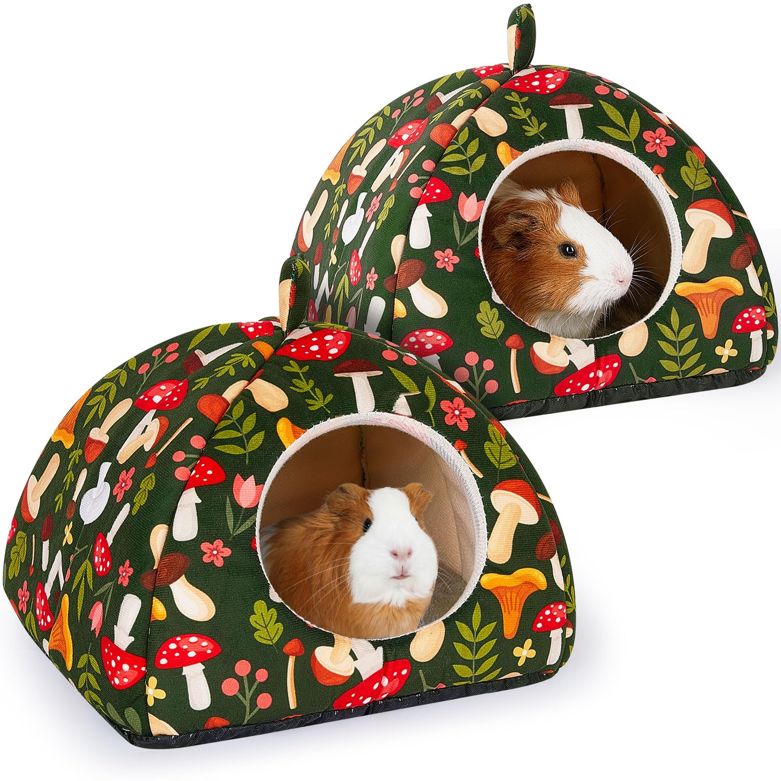 Glittme Guinea Pig Hideout shows soft padding for cozy sleep