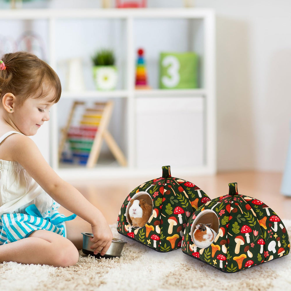 Glittme Guinea Pig Hideout 2Pack offers two cozy hideouts for multi-pet homes