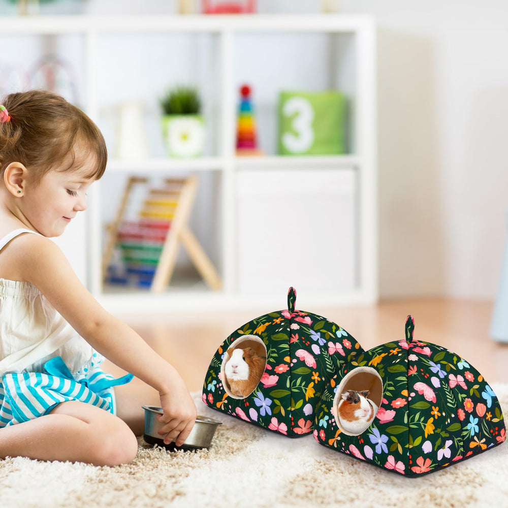 Glittme Guinea Pig Hideout washable fabric supports simple machine washing.