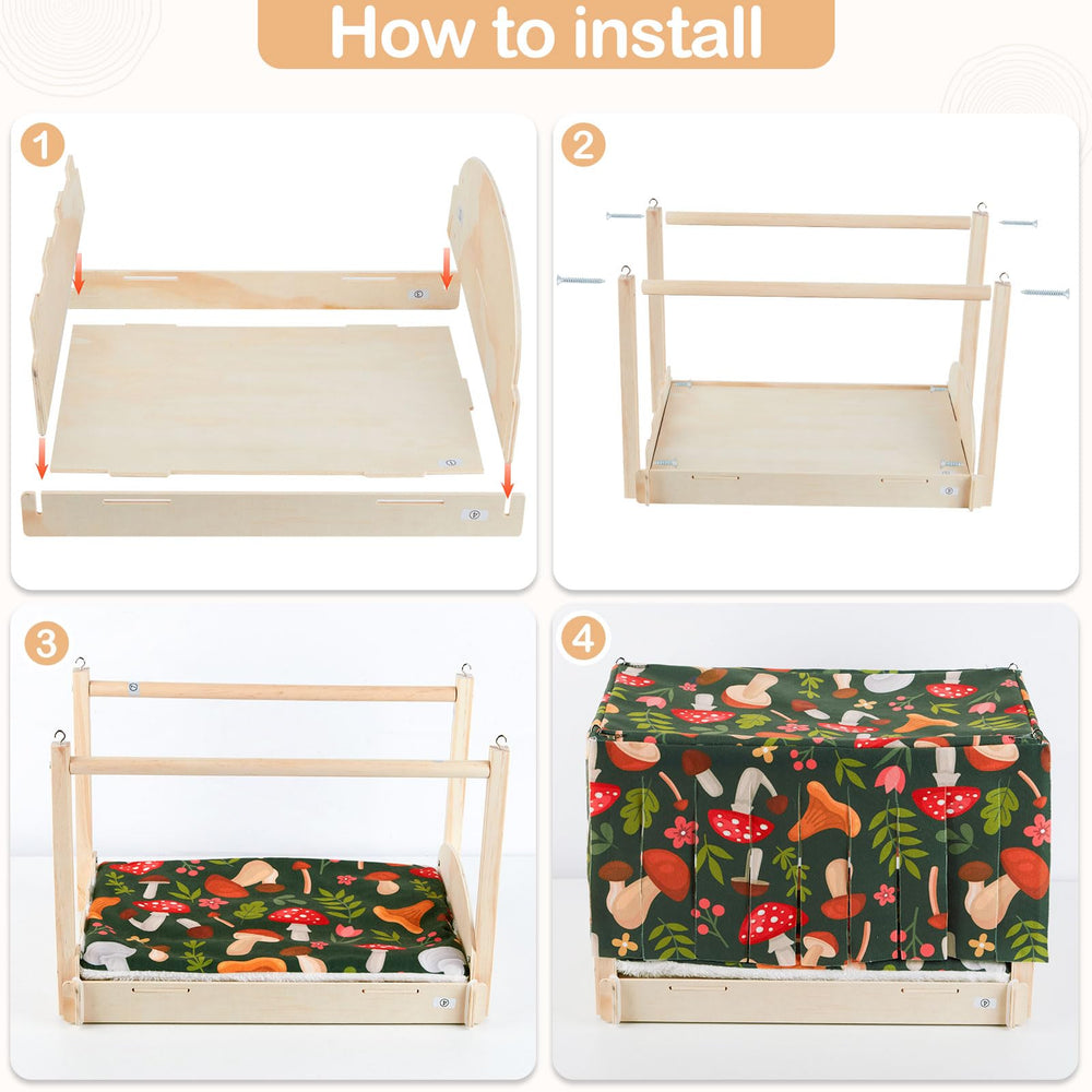Glittme Guinea Pig Hideout waterproof mat detail for easier cleaning