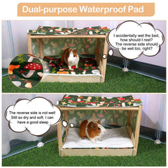 Glittme Guinea Pig Hideout wide sleeping space perfect for a comfy nap
