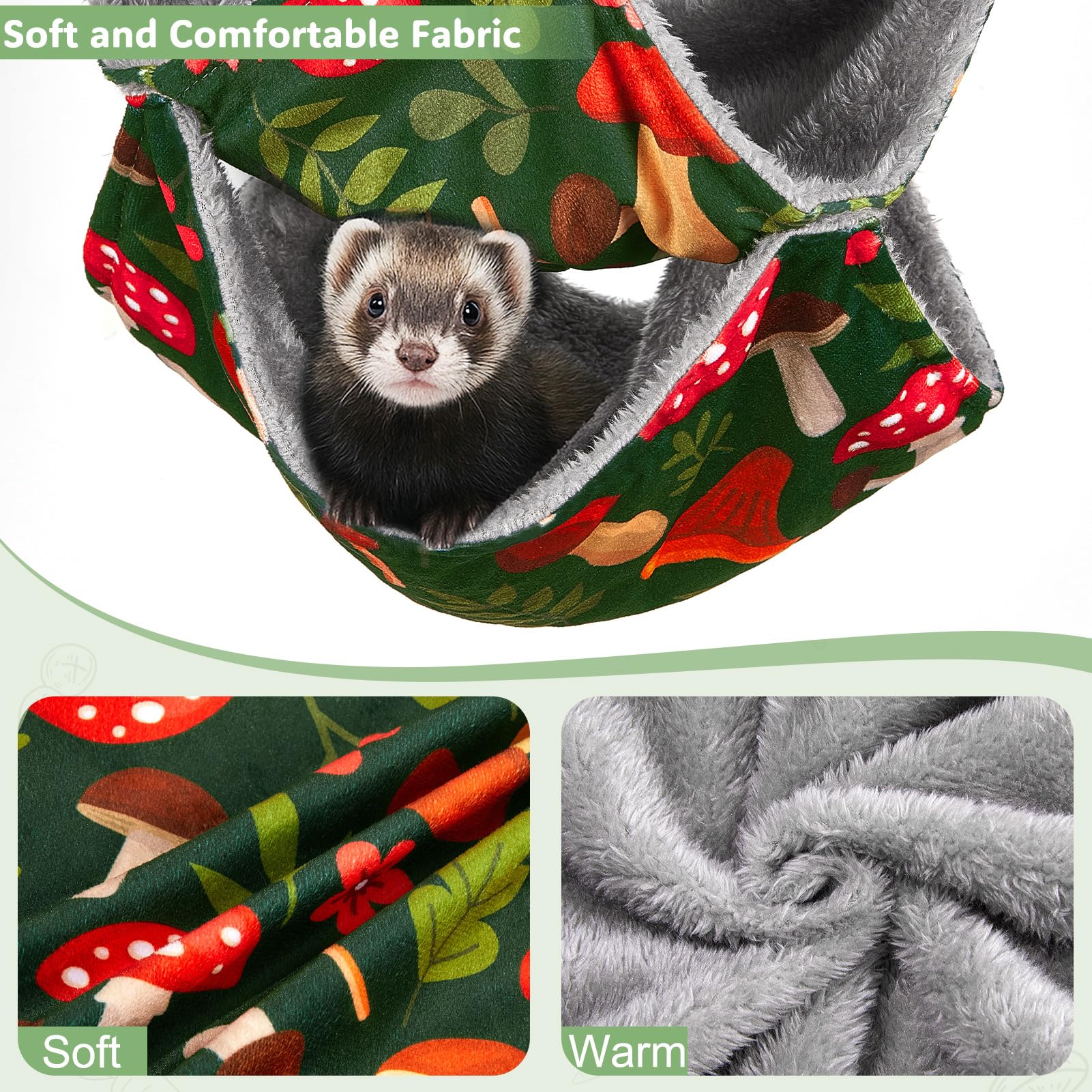 Glittme sturdy six-strap hanging design resists sagging for secure setup