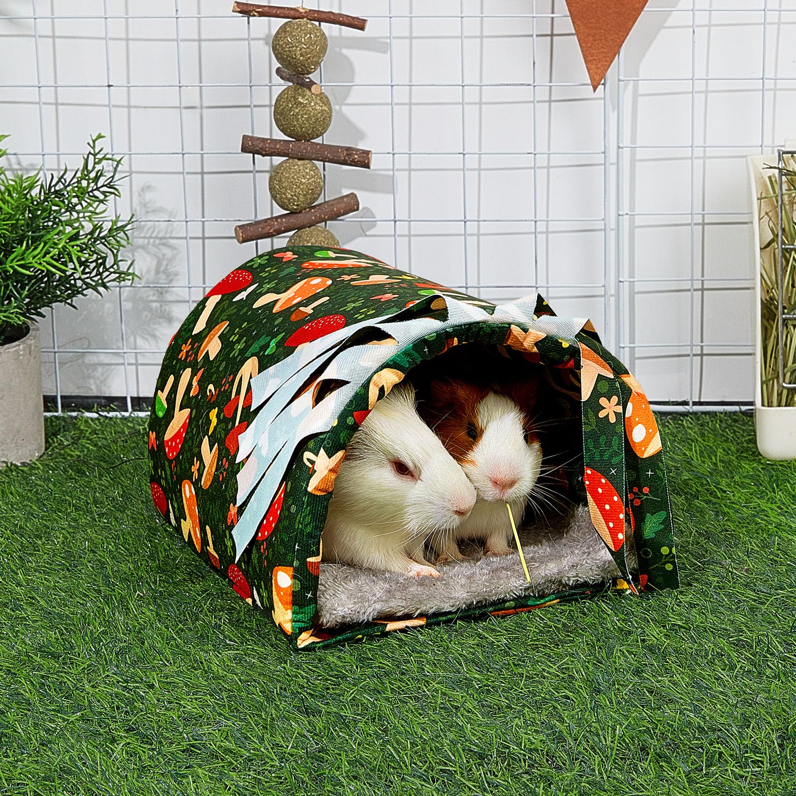 Glittme soft-bed cushions inside the hideout boost comfort during play and rest.