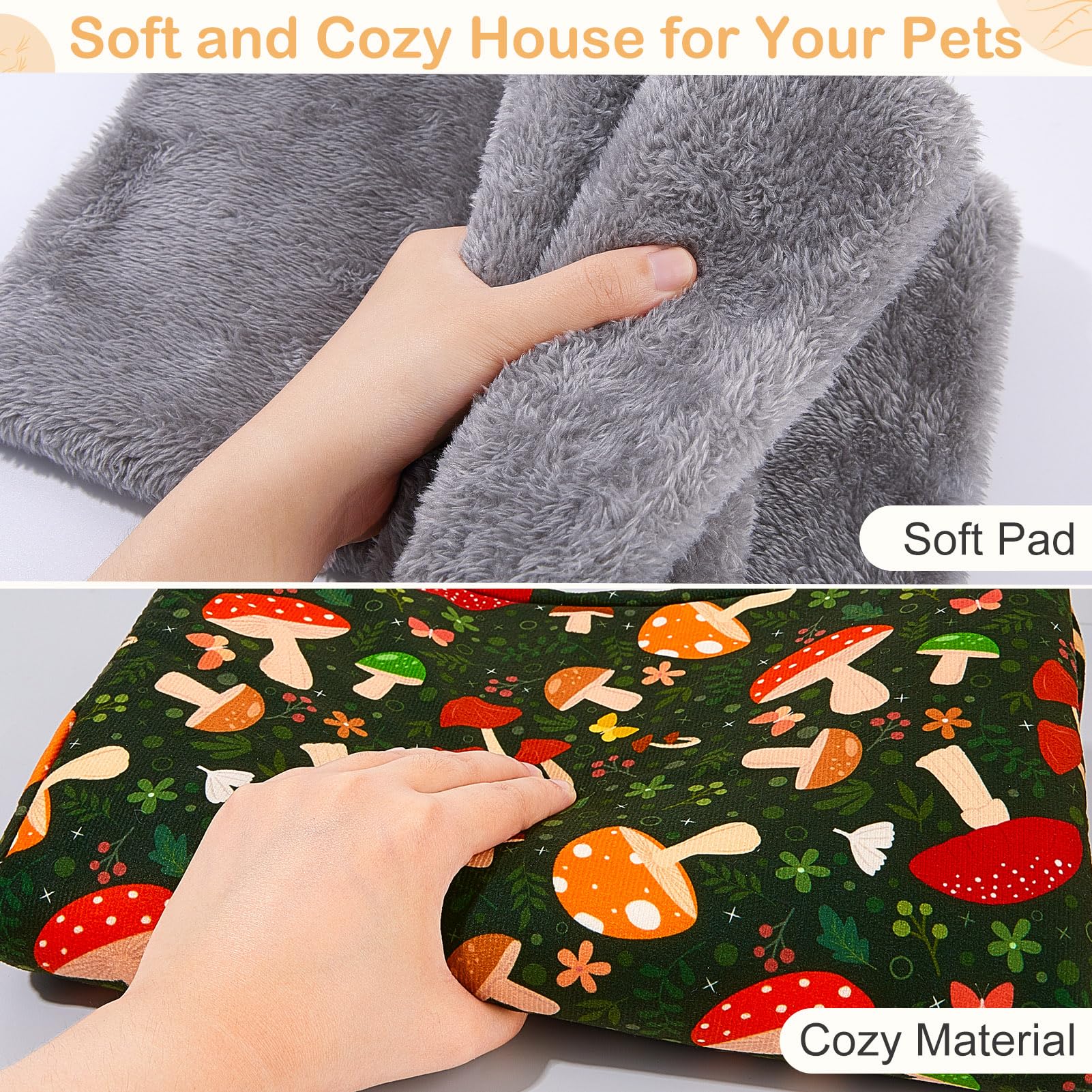 Glittme two-entry tunnel gives easy access and exploration for small pets.
