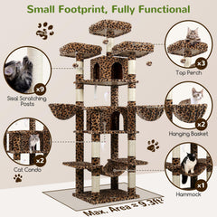 Globlazer Big Cat Tower 80inch XXL condos provide private rest spaces