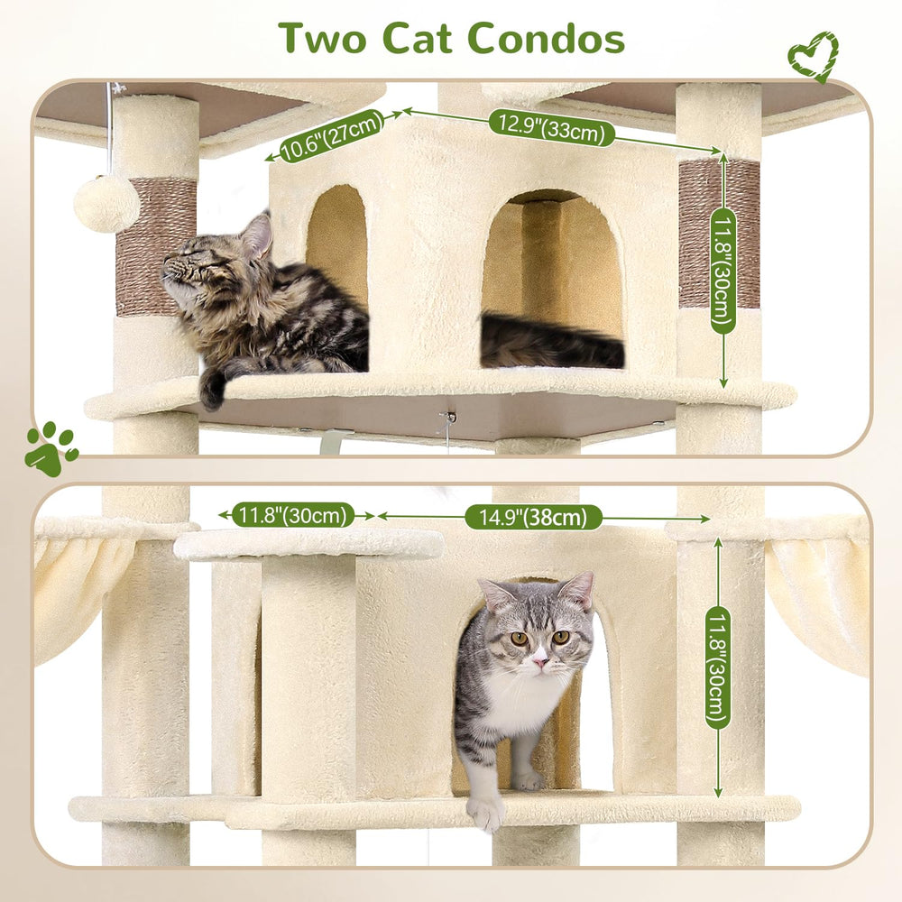 Globlazer Big Cat Tower condos provide private retreat spaces for cats