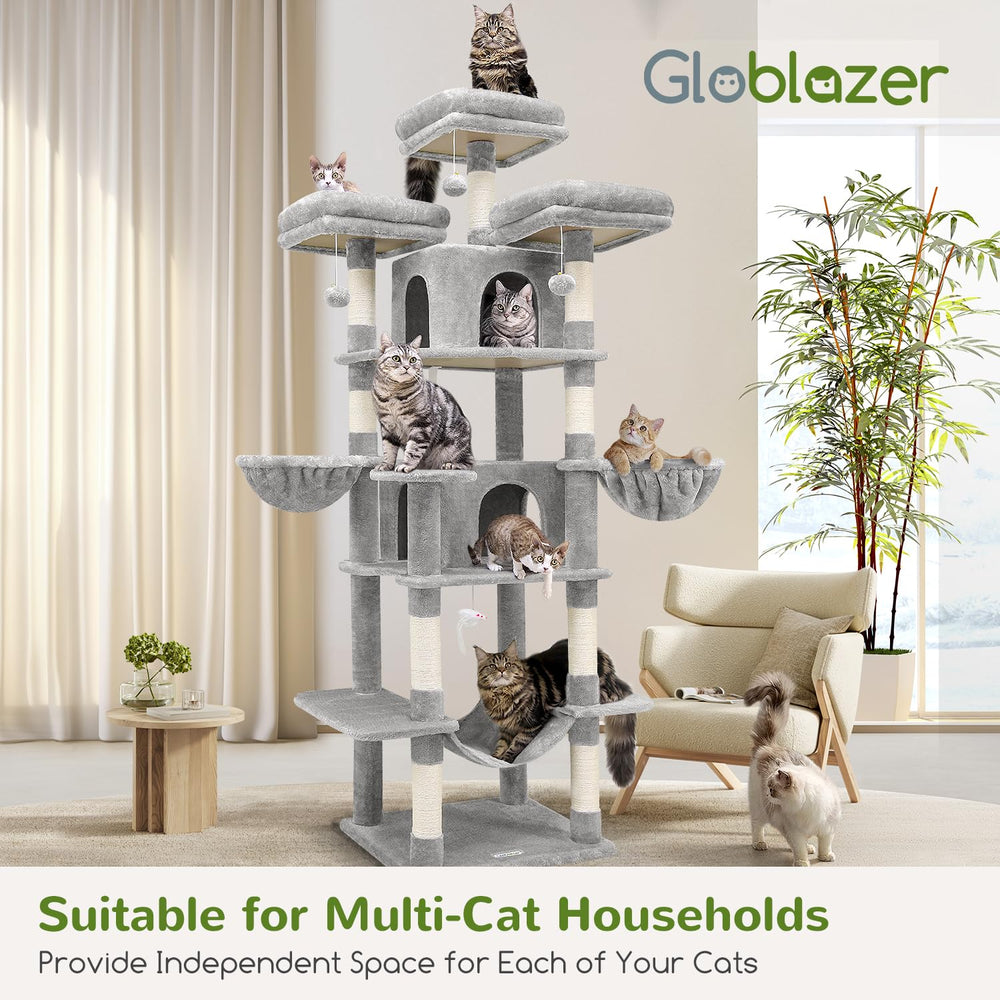 Globlazer Big Cat Tower sturdy base reduces wobble
