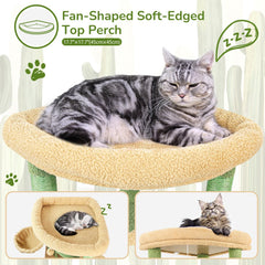 Globlazer Cactus Corner Cat Tree hammock invites relaxed lounging