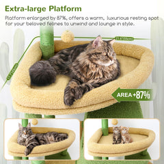 Globlazer Cactus Giant Cat Tree Platform—55x45 cm surface for lounging and observing