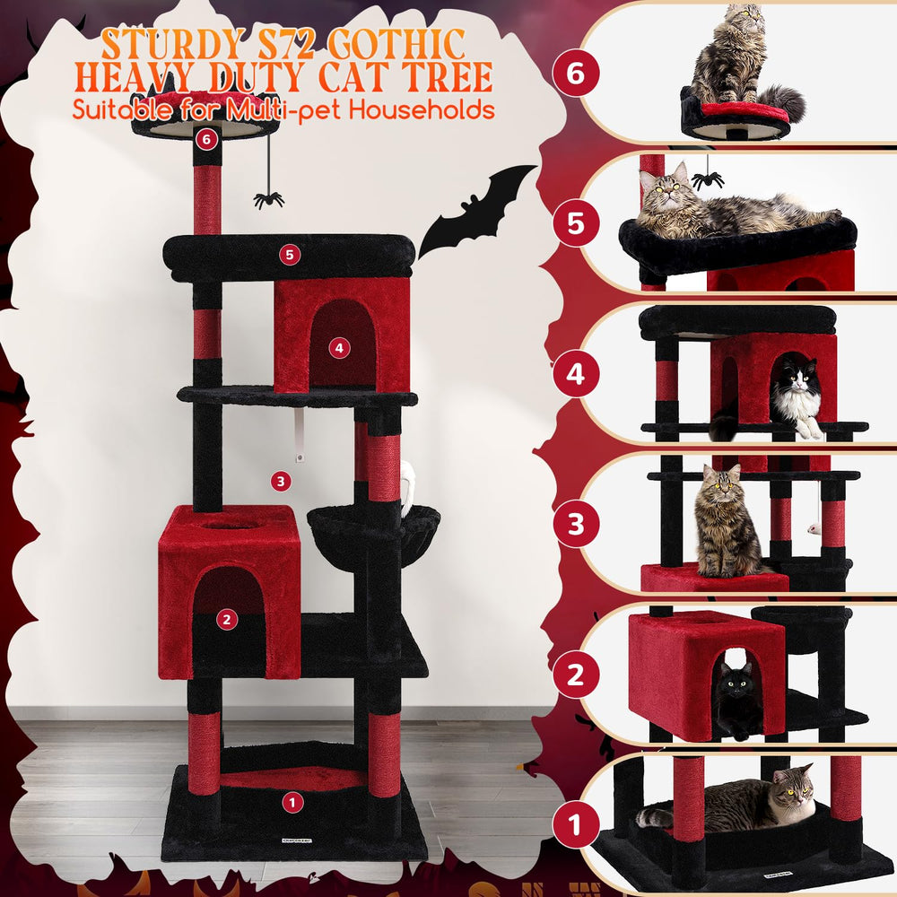 Globlazer castle-tower condos provide safe retreats and elevated viewing.