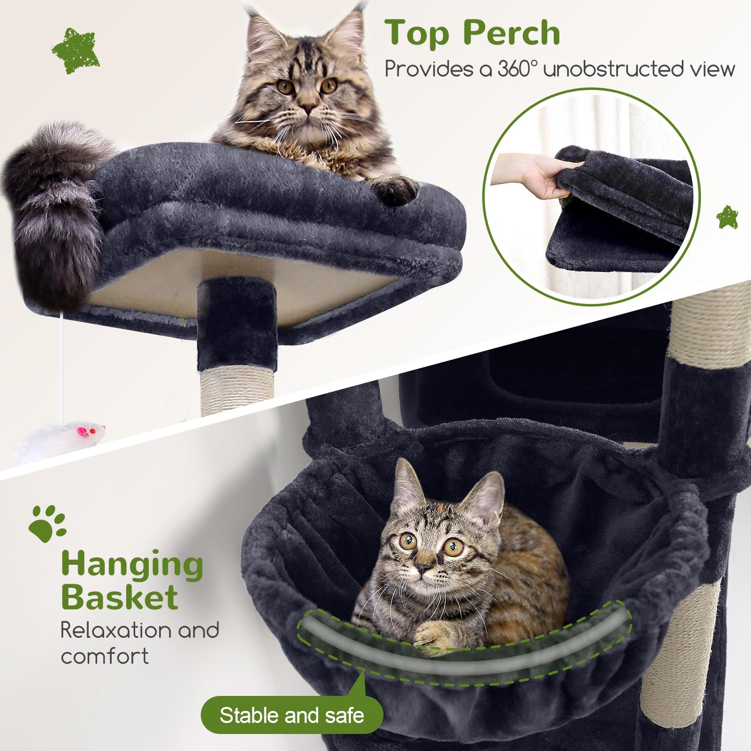 Globlazer cat caves interior with different openings encourages curious, active play
