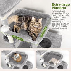 Globlazer cat tower featuring 8 scratching posts encourages healthy scratching and exercise.
