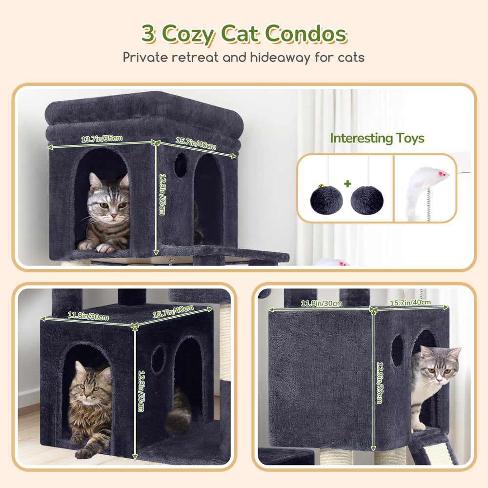 Globlazer cat tower large basket bed offers cozy lounging for naps
