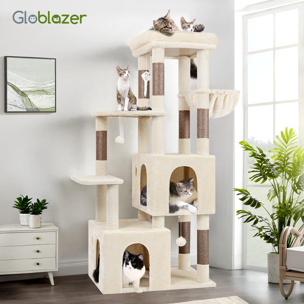 Globlazer cat tower designed for Maine Coon and other large breeds.
