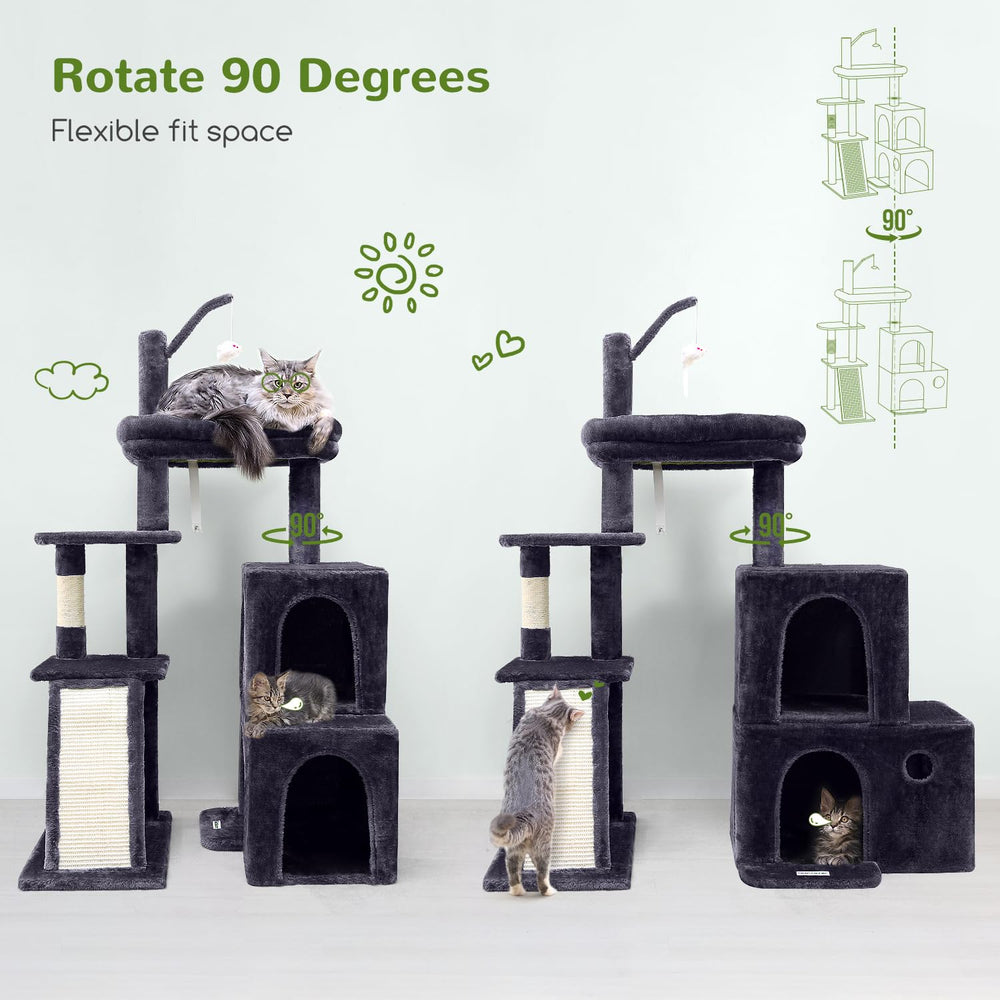 Globlazer bottom condo large space provides cozy hideouts for bigger cats.