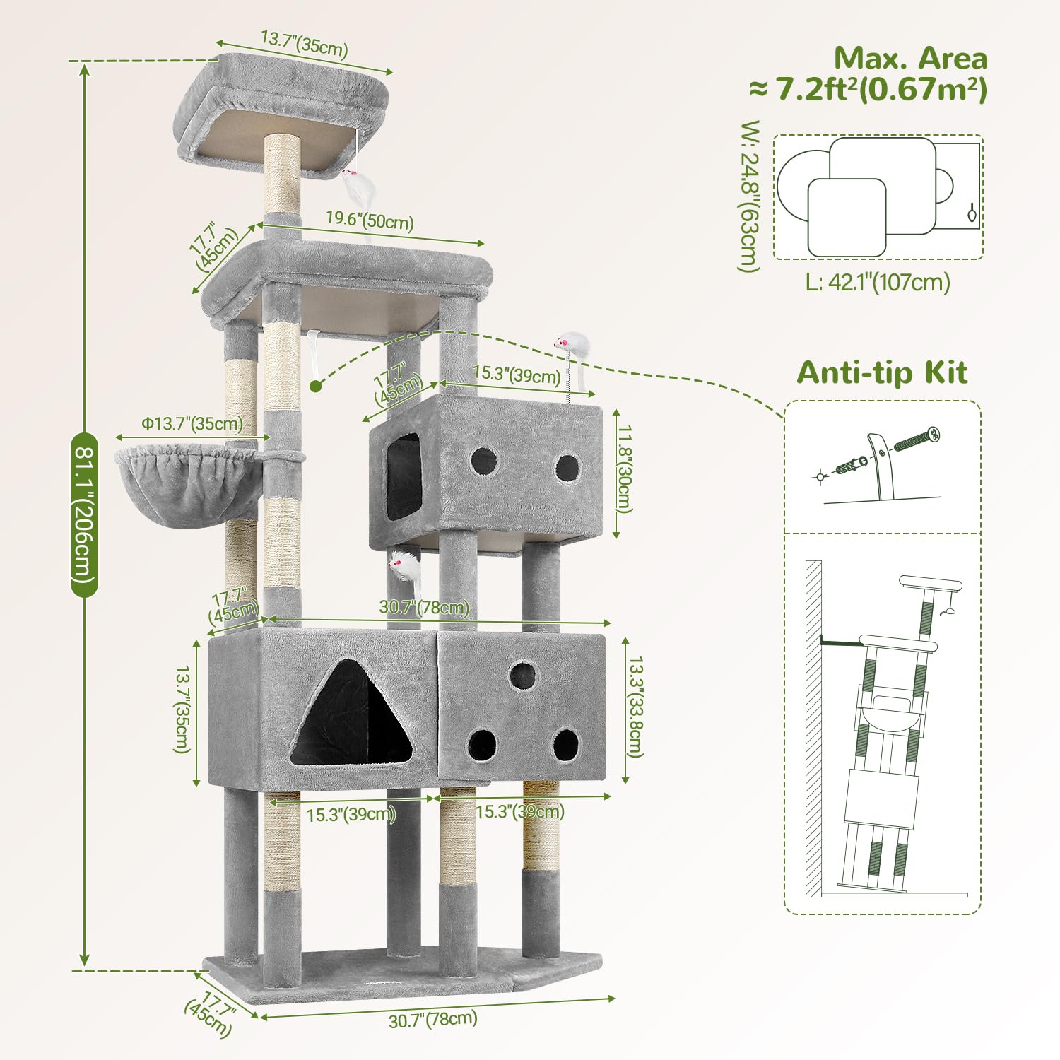 Globlazer 81-inch height inspires climbing and vertical exploration indoors.