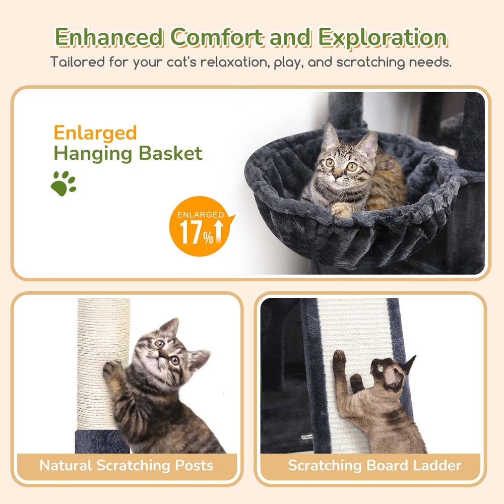 Globlazer cat tower plush toys entice playful hunting sessions