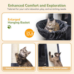 Globlazer cat tower plush toys entice playful hunting sessions