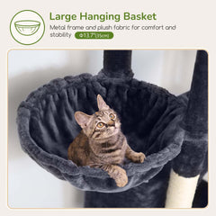 Globlazer cat-tower natural sisal posts resist scratching and protect furniture.