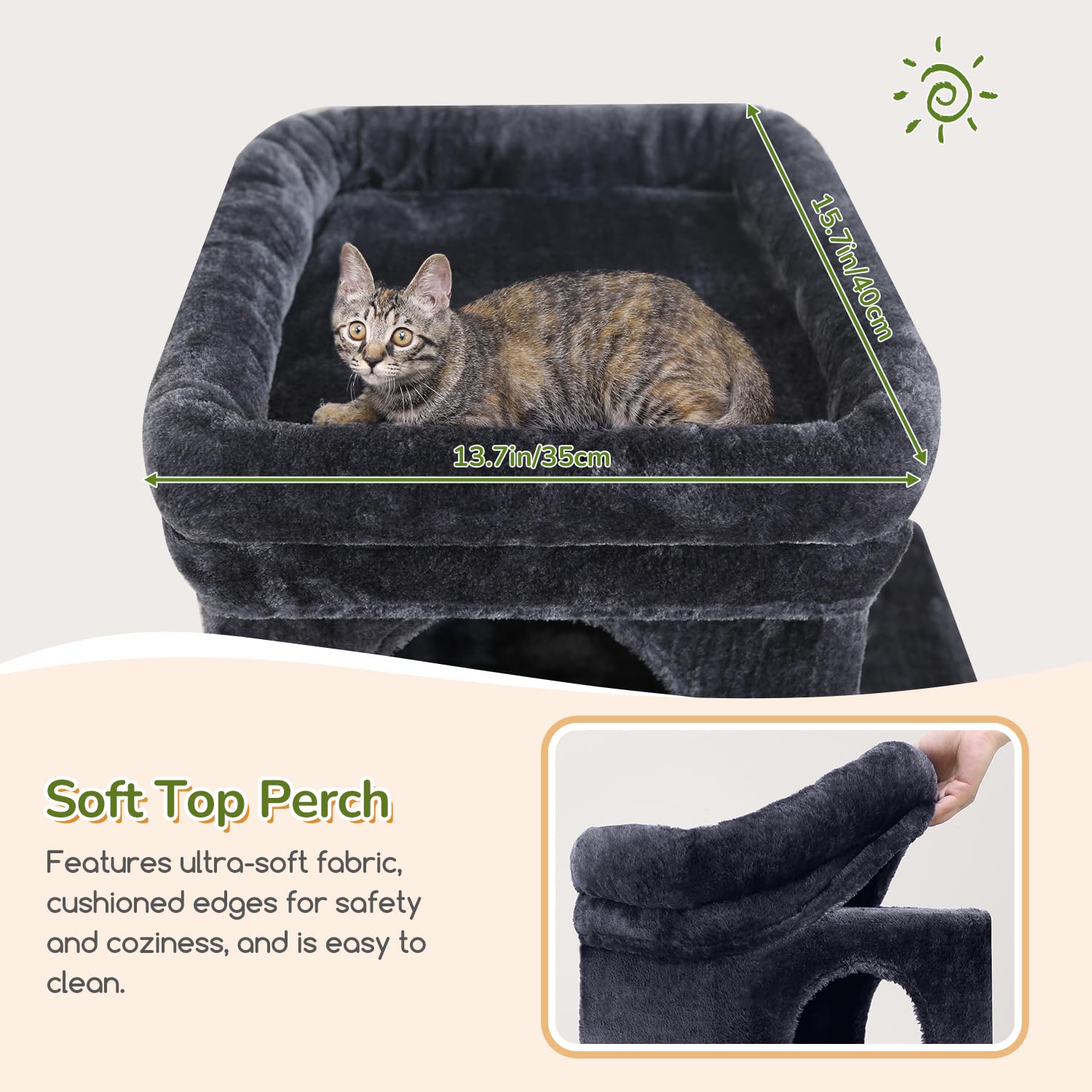 Globlazer cat tower sisal-posts durable scratching and furniture protection