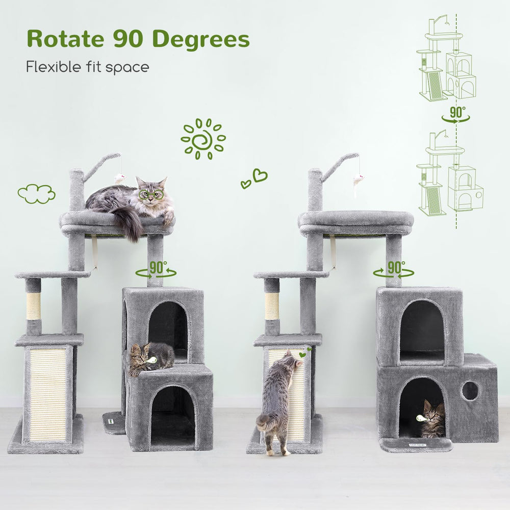 Globlazer cat tower top perch with plush cover offers warm lounging for big cats.