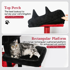 Globlazer cat-tree hammock condo provides quiet retreat and lounging options.
