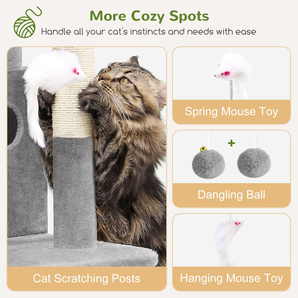 Globlazer cat tree tower easy assembly with clear steps saves time during setup.