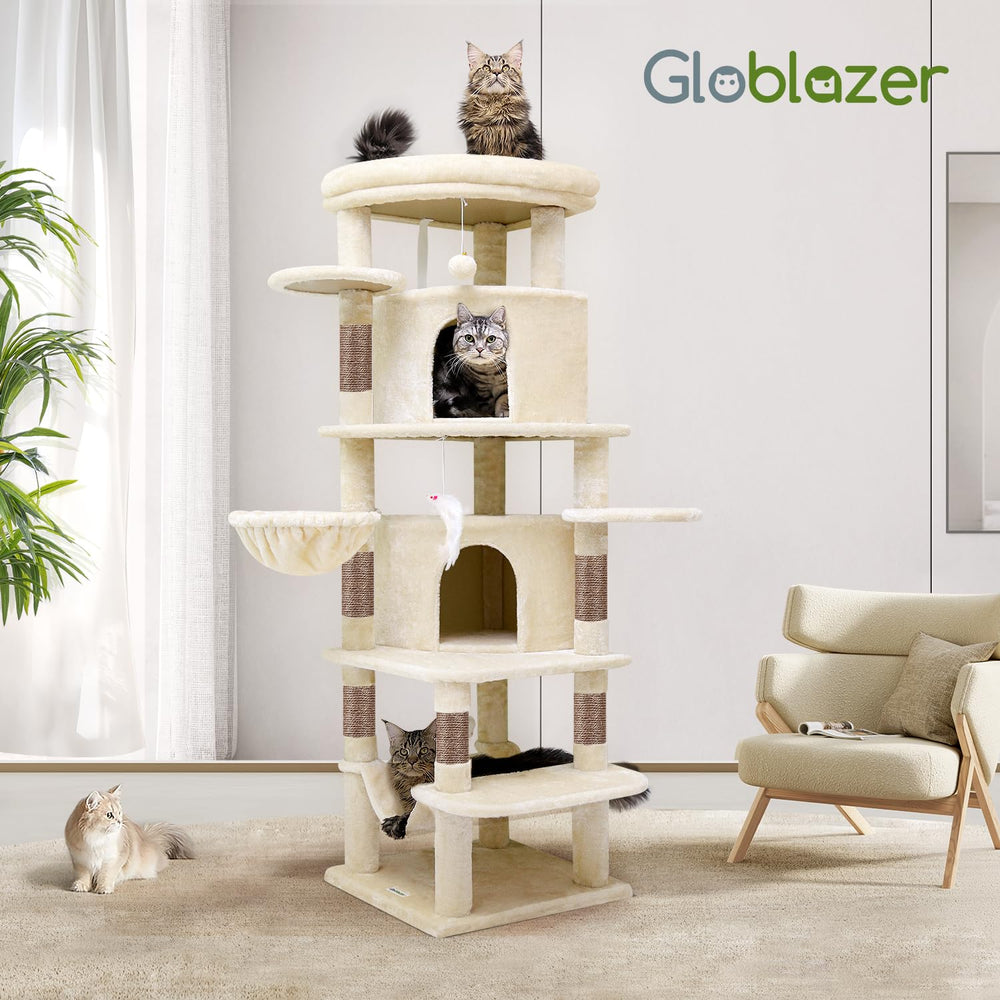 Globlazer beige finish close-up highlights durable fabric and soft touch.