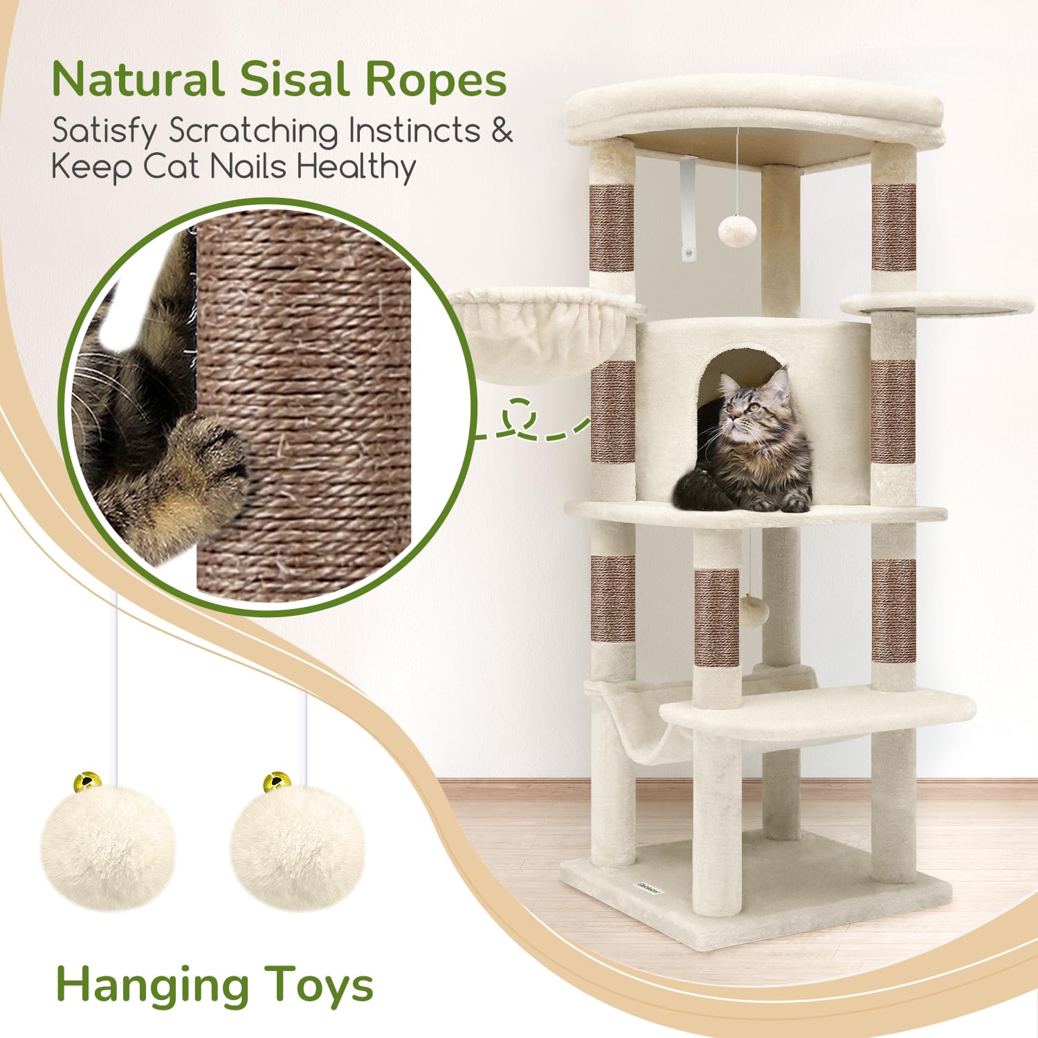 Globlazer cat condo provides private retreat and enrichment in one unit.