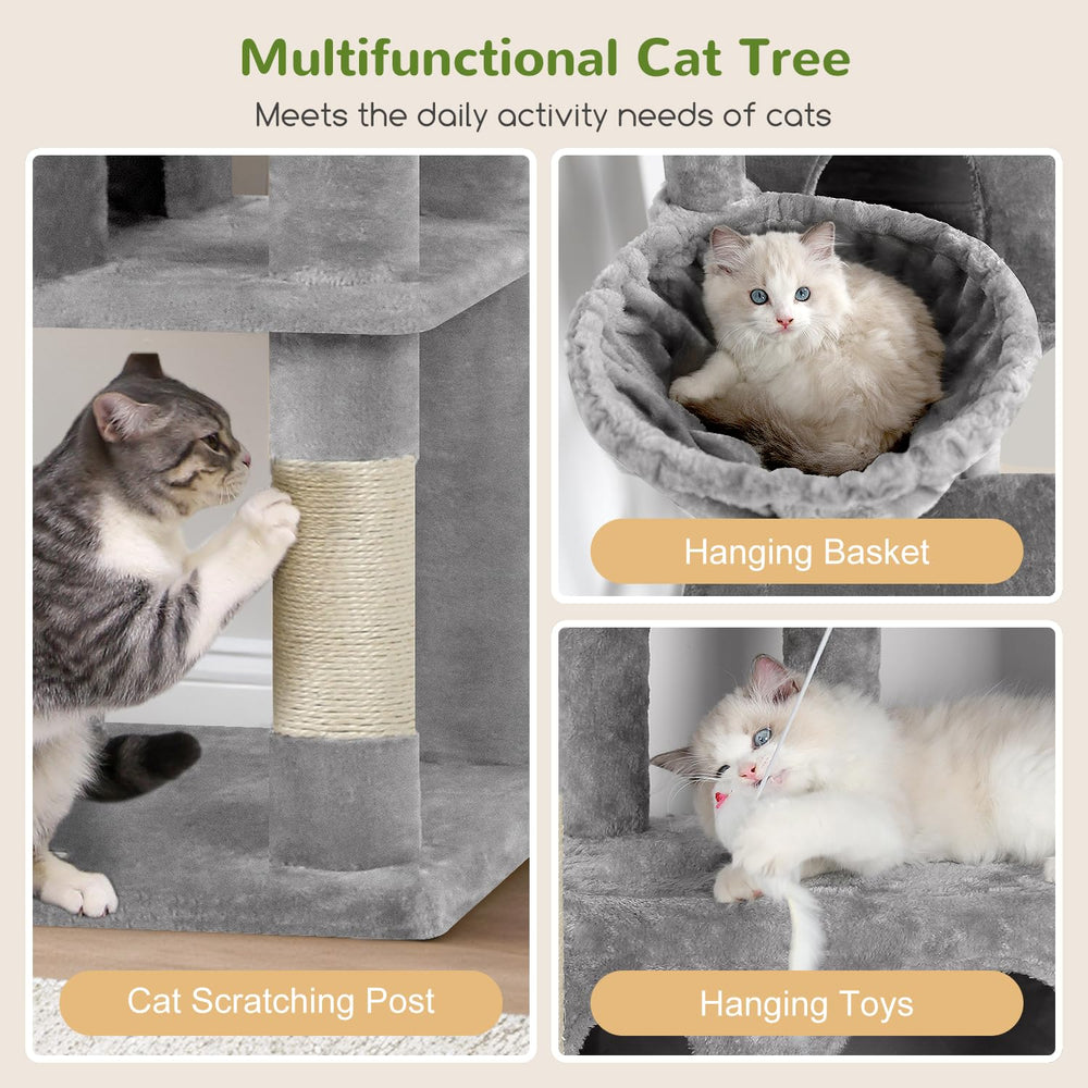 Globlazer Corner Cat Tree corner-design saves space while offering climbing and observation spots