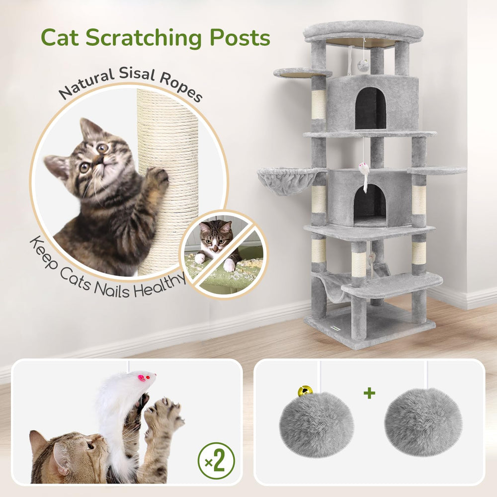 Globlazer corner cat tree extra-large-platform gives room to observe and stretch.
