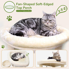 Globlazer Corner Cat Tree hanging basket provides a quiet, snug retreat for cats.